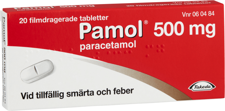 Pamol filmdragerad tablett 500 mg 20 st Pamol