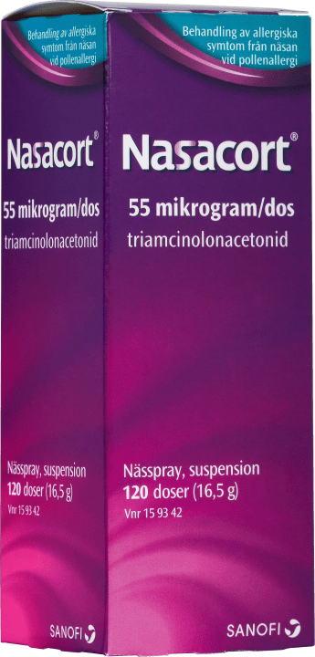 Nasacort nässpray suspension 55 µg/dos 120 doser Nasacort