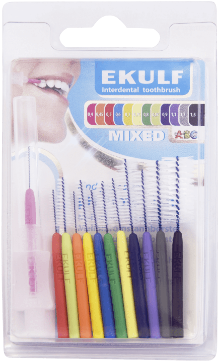 EKULF pH Professional Mellanrumstandborste Mix 12st Ekulf