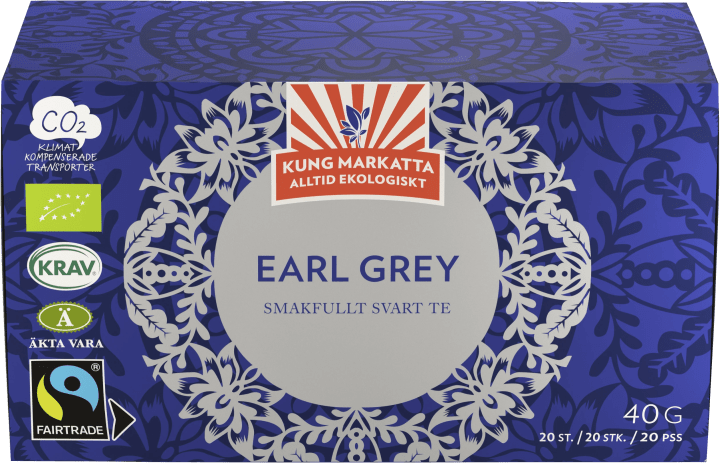 Kung Markatta Te Earl Grey Krav FT 20 påsar Kung Markatta