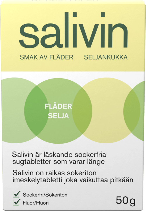 Salivin Nordic Fresh Sugtablett vid muntorrhet 50 g Salivin