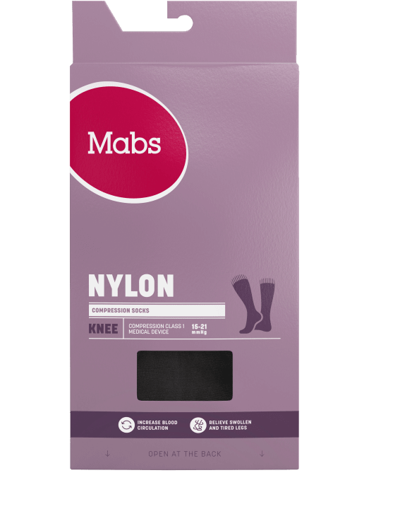 Mabs Nylon Knee Black 1 par M Mabs