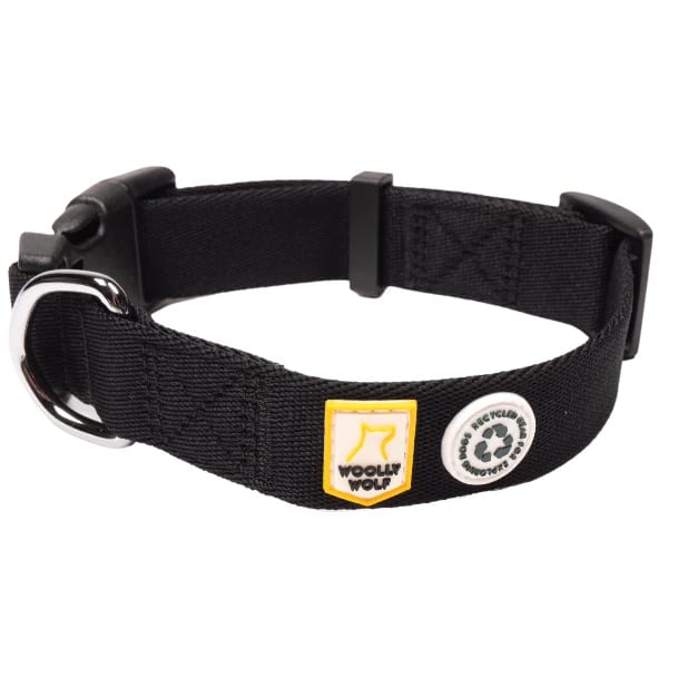 Woolly Wolf Halsband Raven Black 30-45 cm Woolly Wolf