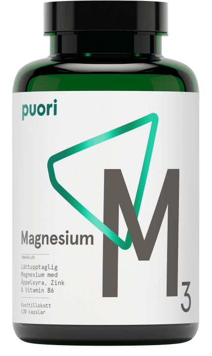 Puori M3 Magnesium & Zink 120 kapslar Puori