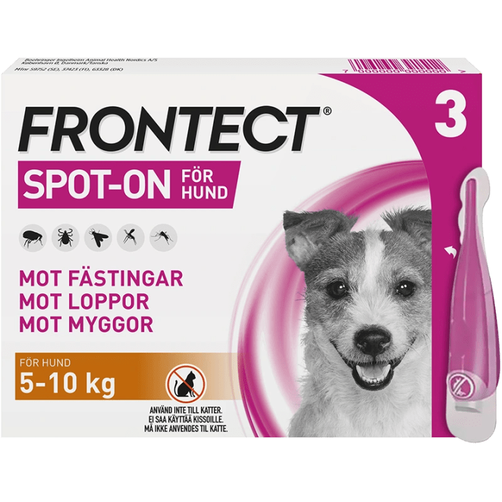 Frontect 5-10 kg Spot-on, lösning Spot-on applikator, 3st (3x1ml) Frontline