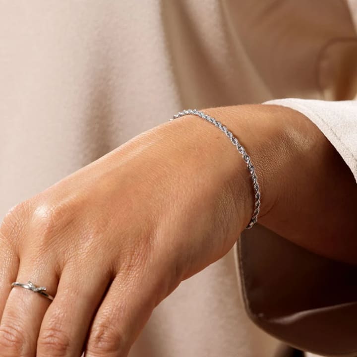 Blomdahl Armband Silvery Twist 2,5 mm Blomdahl