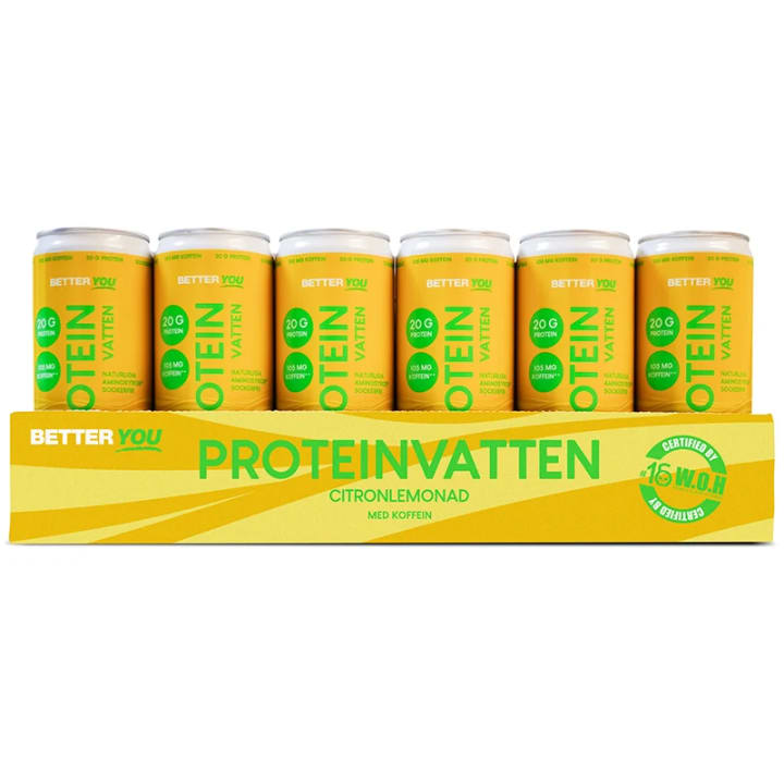 Better You Proteinvatten Koffein Citronlemonad 330 ml 24 st Better You