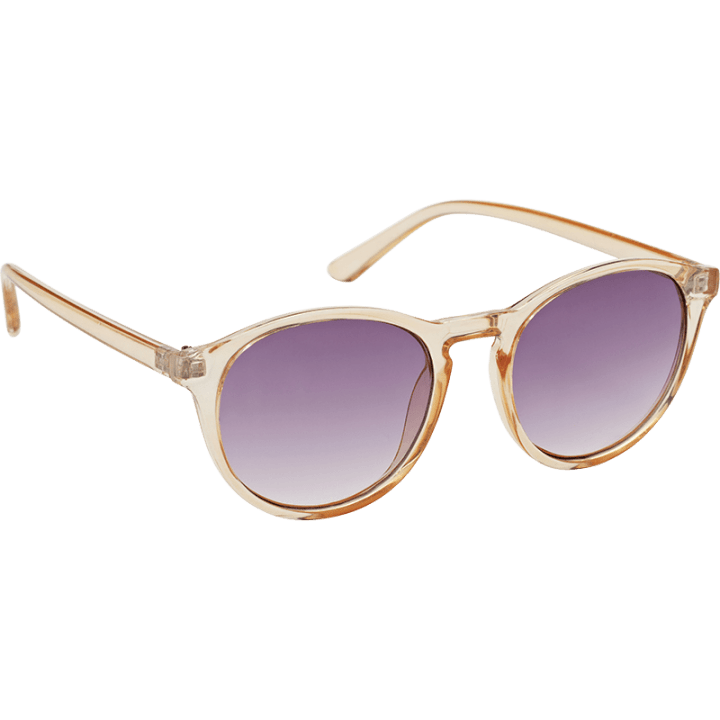 Haga Eyewear Solglasögon Brindisi Transparent Ligth Peach Gradient Purple lens Haga Optik