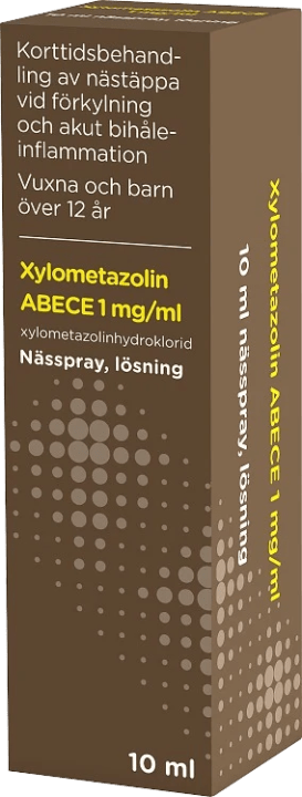 Xylometazolin ABECE, 1mg/ml 10 ml ABECE