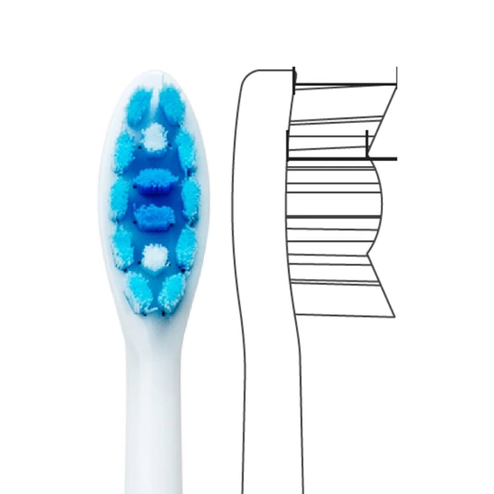 Beconfident Sonic Whitening Tandborsthuvud Vit 4-pack Beconfident