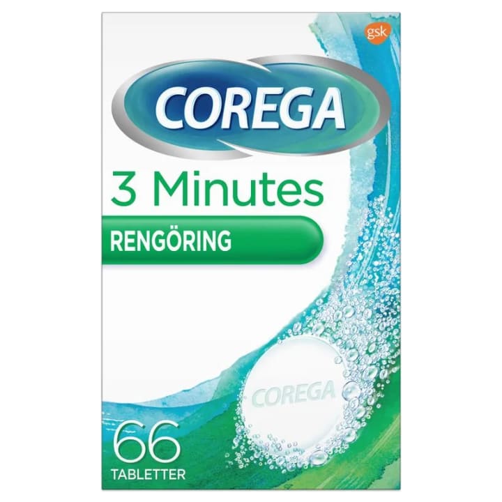 Corega Tabs 3 min brustablett 66 st Corega