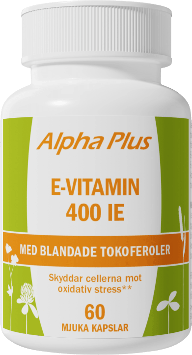Alpha Plus E-vitamin 400 IE 60 kapslar Alpha Plus