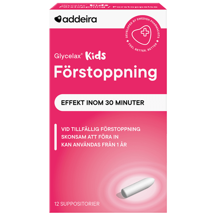Addeira Glycelax Kids Förstoppning 12 st suppositorium Addeira