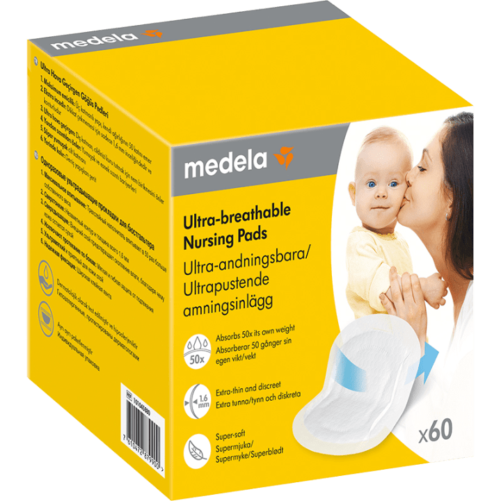 Medela Ultra-andningsbara amningsinlägg 60st Medela