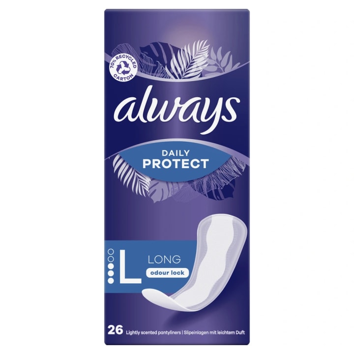 Always Dailies Large Extra Protect Trosskydd Med Mild Doft 26 st Always