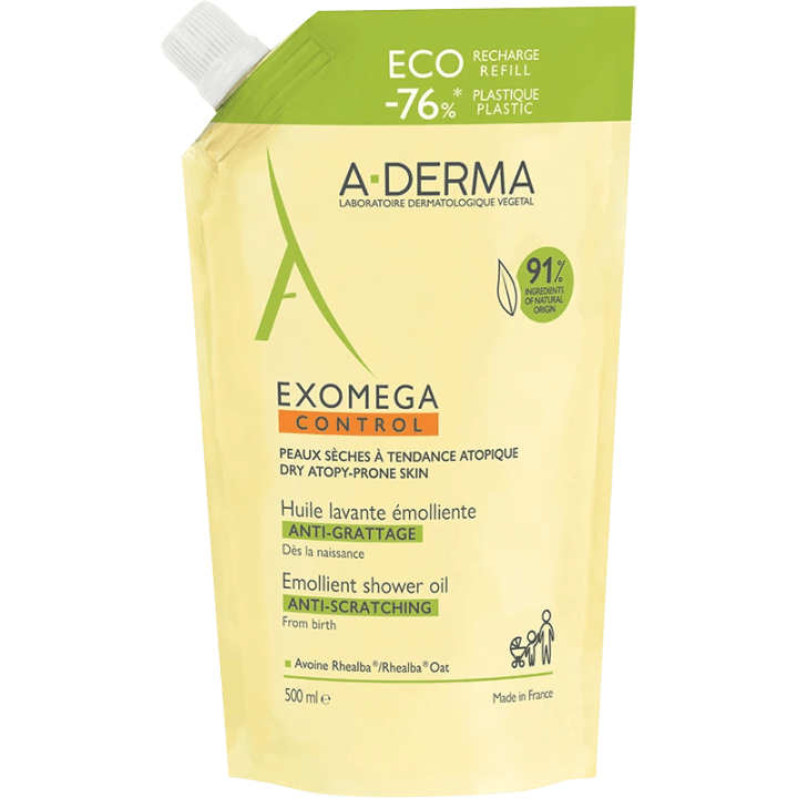 A-Derma Exomega CONTROL Shower Oil Refill 500 ml A-Derma