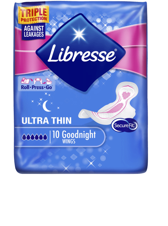 Libresse Ultra Thin Goodnight Wings 10 st Libresse