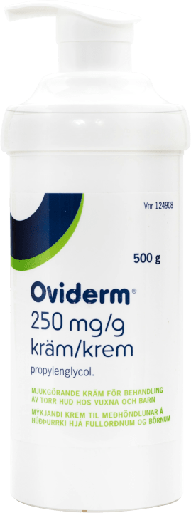 Oviderm Kräm 250mg/g Burk 500g Oviderm