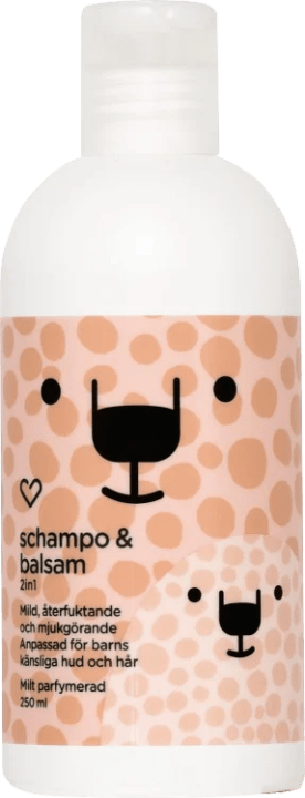 Hjärtats 2in1 Schampo & Balsam Milt parfymerad 250 ml Hjärtats