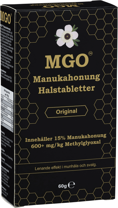 MGO Manukahonung 600+ Halstabletter Original 60 g Mgo