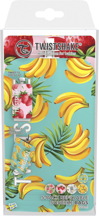 Twistshake Squeeze Bag 5x220 ml Fruit Twistshake