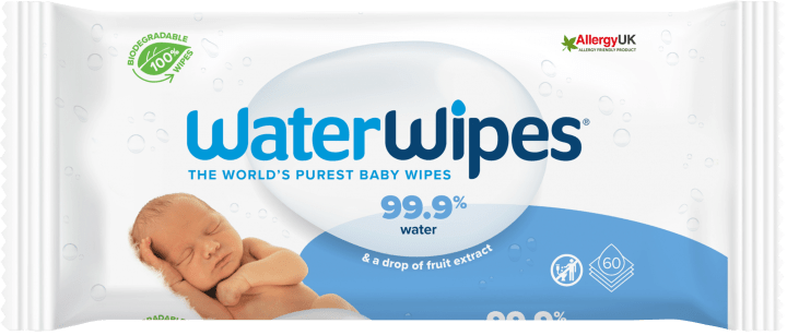 WaterWipes Biodegradable BabyWipes 60 st WaterWipes