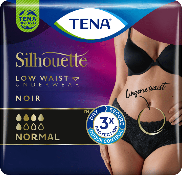 TENA Silhouette Normal Noir Large 9 st Tena