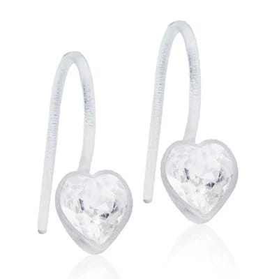 Blomdahl Örhängen Pendant Fixed Heart 6 mm Blomdahl