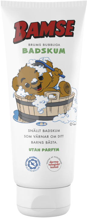Bamse Brums Bubbliga Badskum Oparfymerad 200 ml Bamse