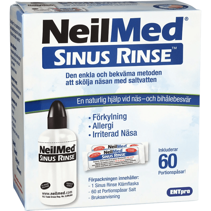 NeilMed Sinus Rinse Nässköljare med 60 saltpåsar NeilMed