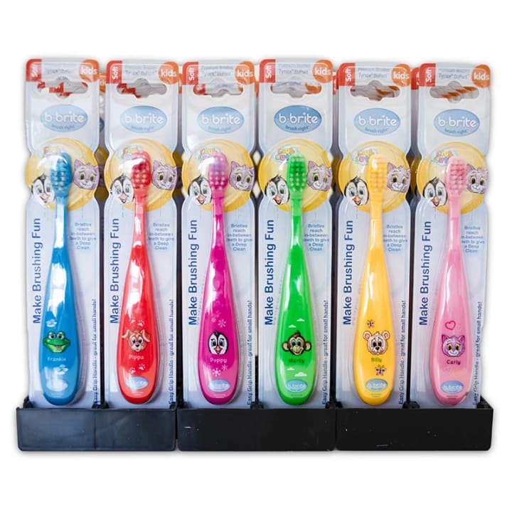 B-Brite Tau Tandborste Mix Djur B-Brite