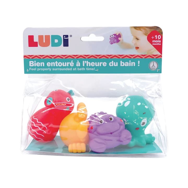 LUDI Badleksaker Havsdjur 4 st Ludi