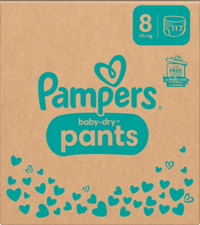 Pampers Baby-Dry Stl8 19kg+ 117st Pampers