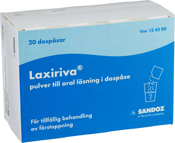 Laxiriva Pulver till oral lösning i dospåse 20 st Sandoz