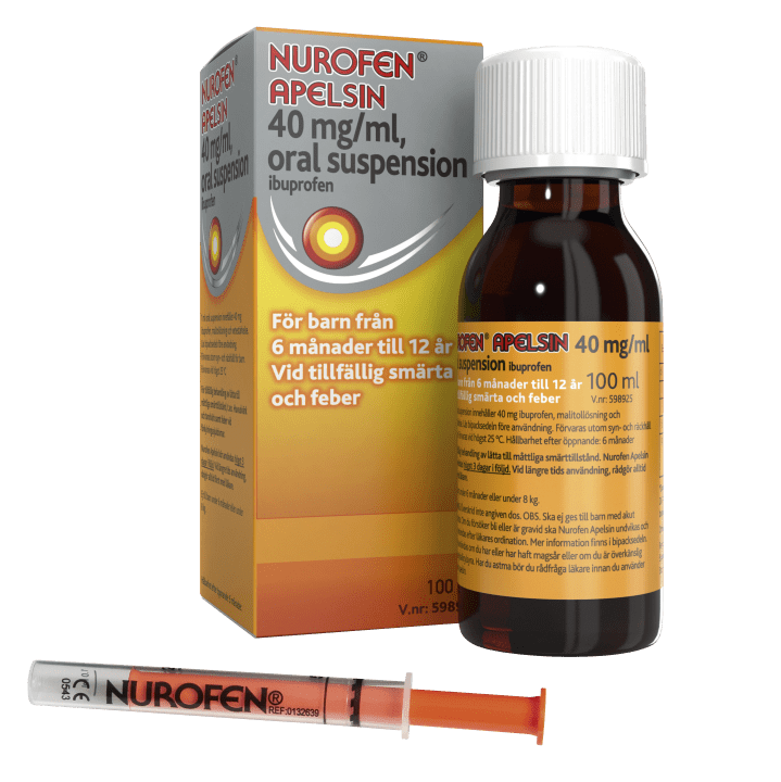 Nurofen Apelsin oral suspension 40 mg/ml 100 ml Nurofen