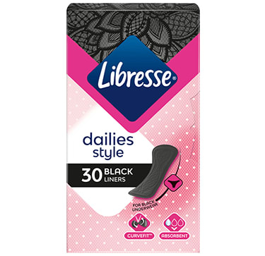Libresse Trosskydd Normal Black 30 st Libresse