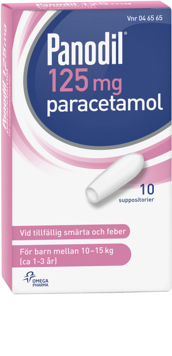 Panodil suppositorium 125 mg 10 st Panodil