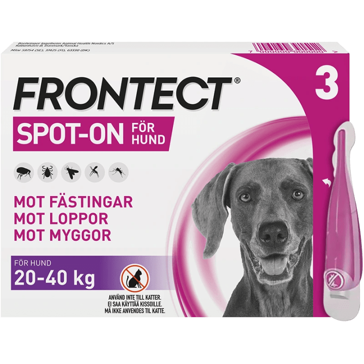 Frontect 20-40 kg Spot-on, lösning Spot-on applikator, 3st (3x4ml) Frontline