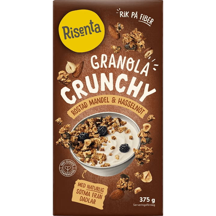 Risenta Granola Mandel Hasselnöt 375 g Risenta