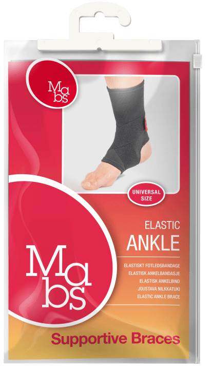 Mabs Elastiskt fotledsbandage Universal Svart Mabs