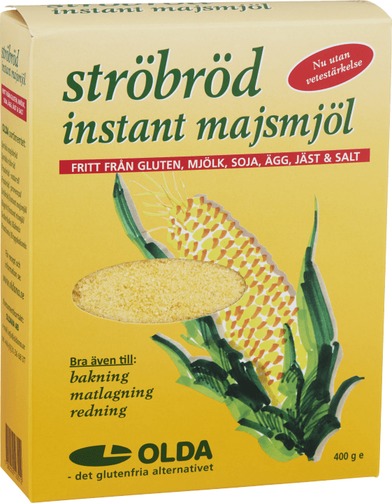 Olda Ströbröd Instant Majsmjöl Glutenfritt 400 g Olda