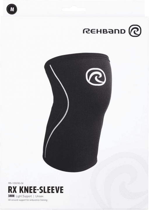 Rehband Rx Knee Support 3mm Svart M Rehband