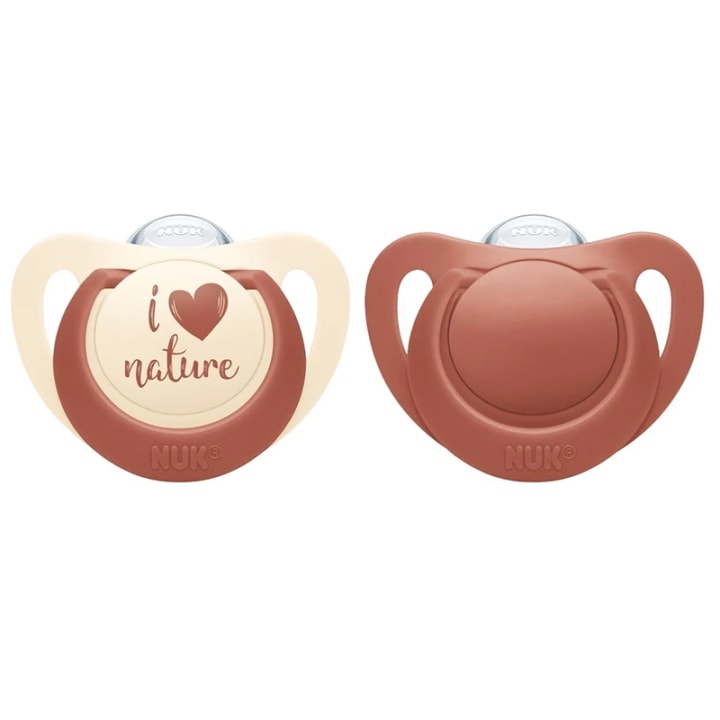 NUK for Nature Napp Silikon Red 2-pack 0-6 mån Nuk