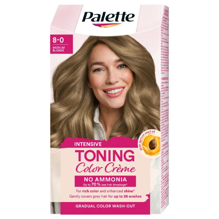 Schwarzkopf Palette Intensive Toning Color Creme 8-0 Medium Blonde Palette