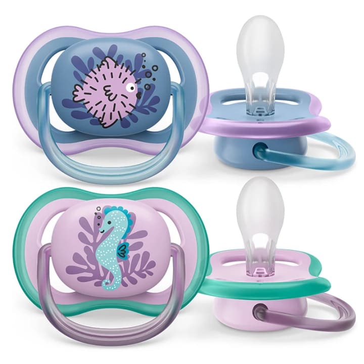 Philips Avent Ultra Air Napp 6-18 månader Blå & Lila 2-pack Philips Avent