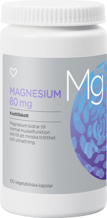 Hjärtats Magnesium 80 mg Kapsel 100 st Hjärtats
