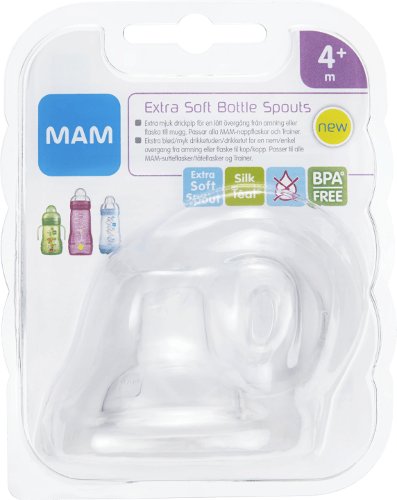 MAM Extra Soft Drickpip 4 mån+ 2-pack Mam