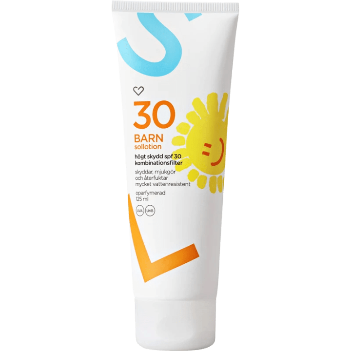 Hjärtats Sollotion Barn SPF30 Oparfymerad 125 ml Hjärtats