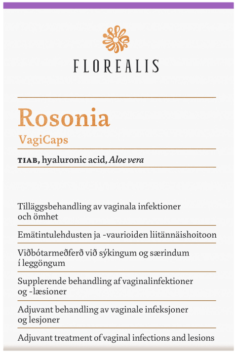 Florealis Rosonia VagiCaps Vaginala kapslar 10 st Florealis