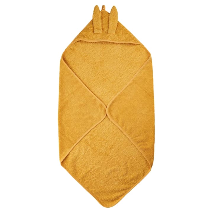 Pippi Organic Hooded Towel Mineral Yellow Pippi